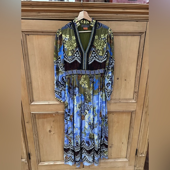 Anthropologie Bhanuni by Jyoti Beaded V-neck Maxi Dress - Picture 4 of 9